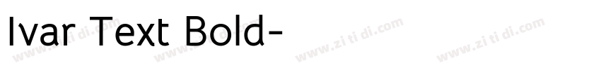 Ivar Text Bold字体转换